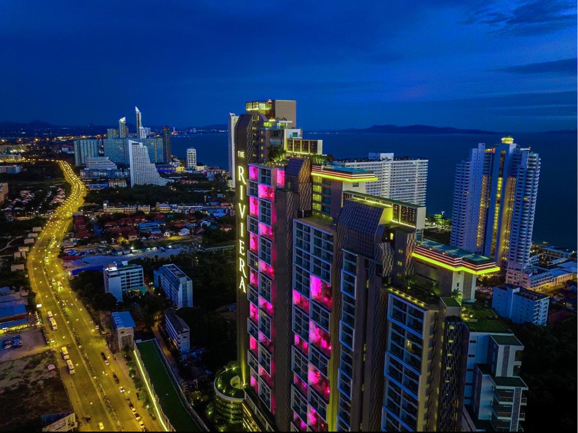 芭提雅高层海景奢华公寓the Riviera Jomtien生香家直达海滩2704 Екстер'єр фото